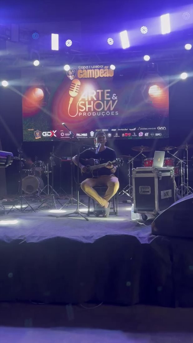 Show ao vivo na Copa Futebol Campeão